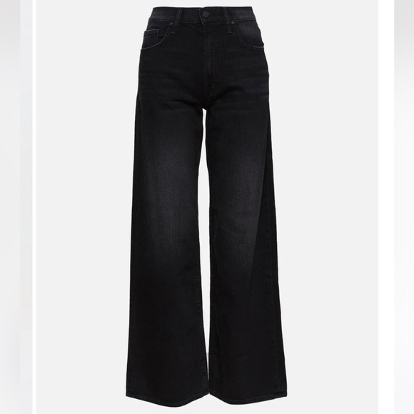 Mother Superior The Spinner Zip Sneak high-rise wide-leg jeans 26